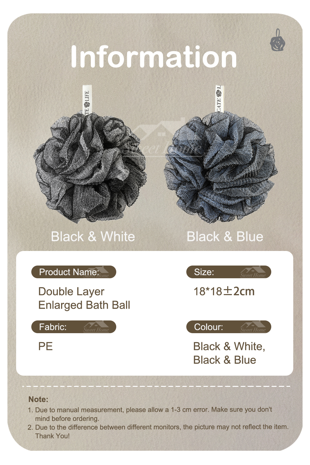 Double Layer Enlarged Bath Ball-8